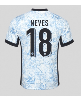 Portogallo Ruben Neves #18 Maglia Gara Trasferta Repliche Europei 2024